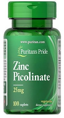 Puritans Pride PURTIAN'S PRIDE Zinc Picolinate 25mg 100tabs