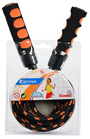 Simba 107301685  skakanka z miękkim uchwytem, 2-sort (7301685ORANGE)