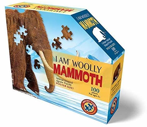 MADD MADD CAPP 884017 Shape Puzzle Junior, puzzle konturowe Mammut, 100 części 884017