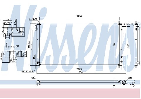 NISSENS Skraplacz, klimatyzacja 940534