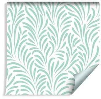 Muralo Tapeta Delikatne Liście w Stylu Retro 154942559 T_F_10mx53_W_154942559_A