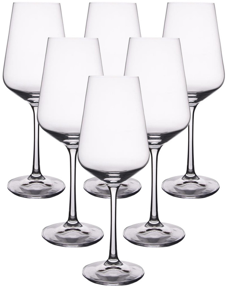 Crystalex 6-częściowy komplet kieliszków na białe wino SANDRA, 0,35 l