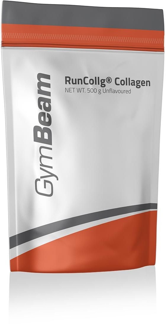 Gymbeam Hydrolizowany kolagen RunCollg 500 g Pomarańczowy