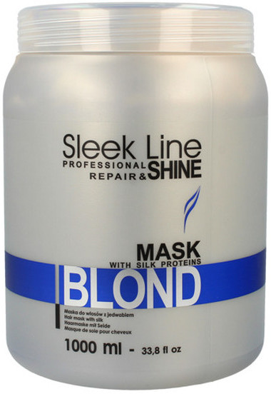 Stapiz Stapiz Sleek Line Blond Mask Maska z jedwabiem do włosów blond zapewniająca platynowy odcień 1000ml