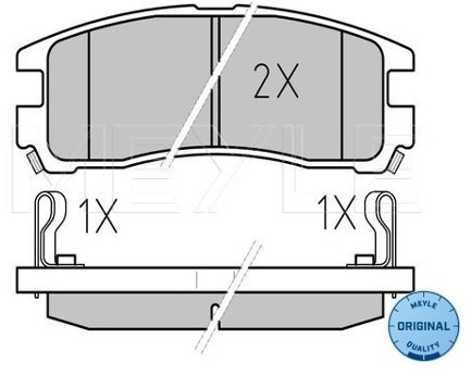 Wulf Gaertner Autoparts Zestaw klocków hamulcowych, hamulce tarczowe Wulf Gaertner Autoparts 025 217 0615/W