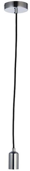 Endon Wisząca LAMPA industrialna STUDIO 76573 Endon metalowa OPRAWKA na żarówkę ZWIS loft chrom czarny 76573