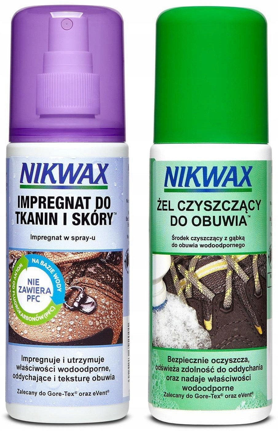 Nikwax Zestaw do obuwia tkanin i skóry 2x125ml