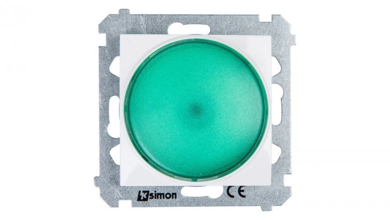 Kontakt Simon Simon 54 Sygnalizator świetlny LED zielone światło biały DSS3.01/11 DSS3.01/11