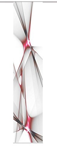 Home Fashion Home fashion 87188  707 wys.: 300 X  X  MM B: 60 cm zasłona przesuwna Franklin, tkanina dekoracyjna, czerwony 87188-707  H: 300 x B:60 cm