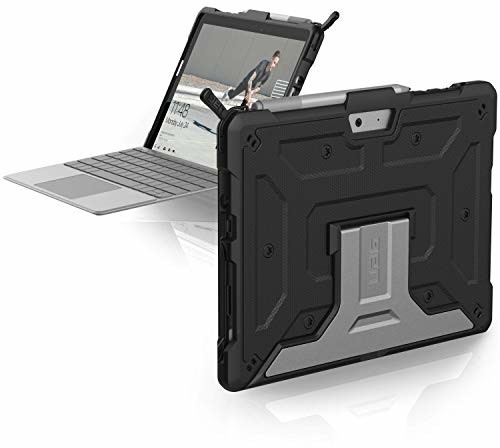 Gear URBAN ARMOR Urban Armor Metropolis etui ochronne do Microsoft Surface Go czarne [certyfikat Microsoft, kompatybilne z TypeCover I uchwyt Surface Pen I odporne na uderzenia I funkcja stojaka] 321076114040 321076114040