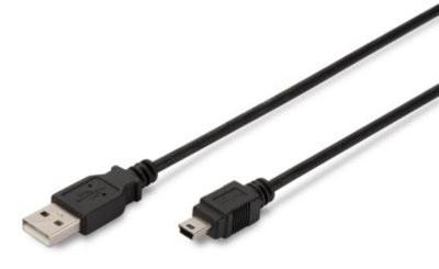 Assmann Kabel USB USB 2.0 - miniUSB przyłączeniowy3 m AK-300108-030-S