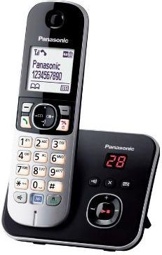 Panasonic Telefon bezprzewodowy KX-TG6821GB Black KX-TG6821GB