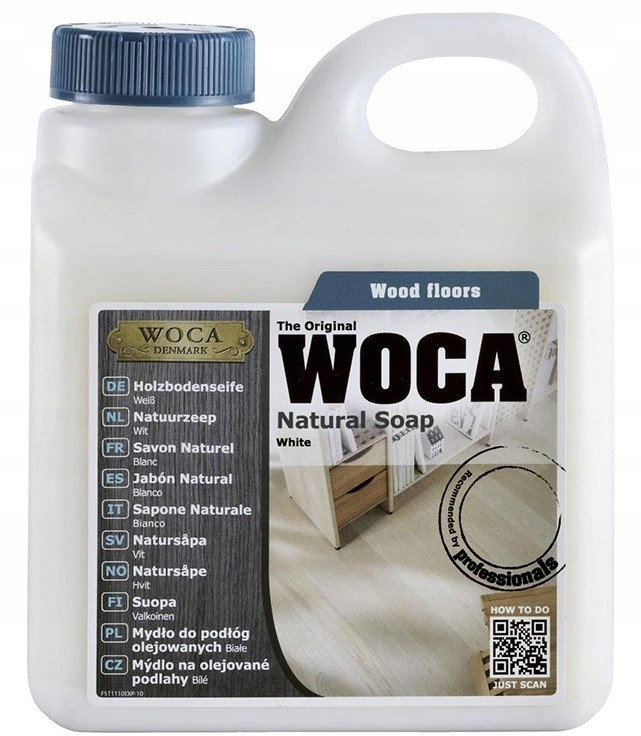 Mydło Woca do podłóg olejowanych Białe 1 L