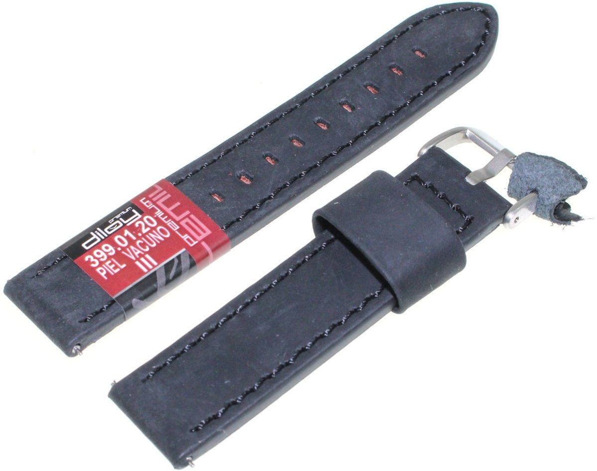 Diloy Skórzany pasek do zegarka 20 mm 399.20.1 Easy Click 399.20.1