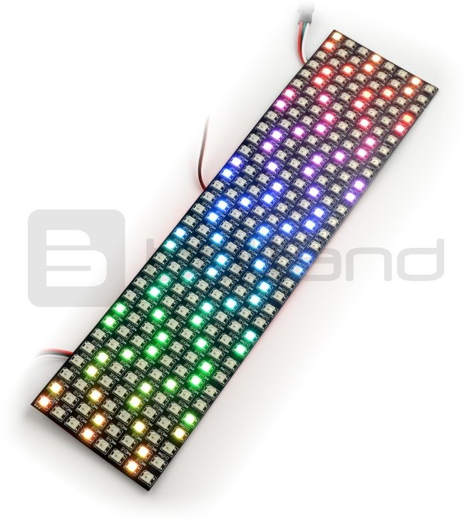 Elastyczna matryca 8x32 - 256 LED RGB - WS2812B indywidualnie adresowane LED-06185