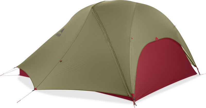 MSR FreeLite 3 V3 Tent, oliwkowy/czerwony 2022 Namioty kopułowe 11516