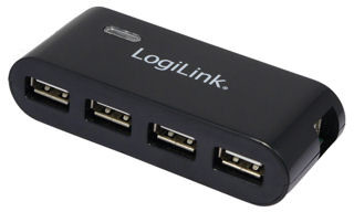 LogiLink Hub Usb 2.0 4porty zasilacz 5V 2A Czarny