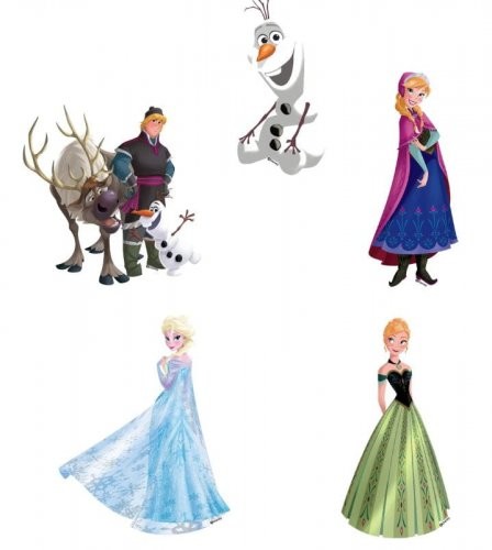 Disney - Dekoracje Ścienne - licencja Marko Dekoracje ścienne - Kraina Lodu - zestaw mały SRFR-501      6
