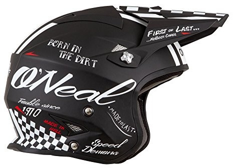 O'Neal SLAT Trial Torment motocykl Roller Jet kask czarna skuter motorower zapięcie na magnes Fidlock, 0806  20, czarny, m 0806-203