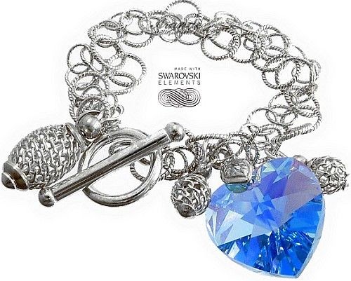 Swarovski Arande ozdobna bransoletka KOLORY SERCE SREBRO 3873903507