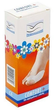 Dr Sapporo Klin międzypalcowy COMFORT PLUS z osłonką Dr Sapporo 1 szt. Uniwersalny Biały |   NN-SAP-RJUU-001