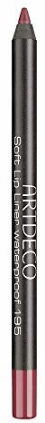 Artdeco Soft Lip Liner wodoodporna konturówka do ust 195, Ripe Berry, 1,2 g