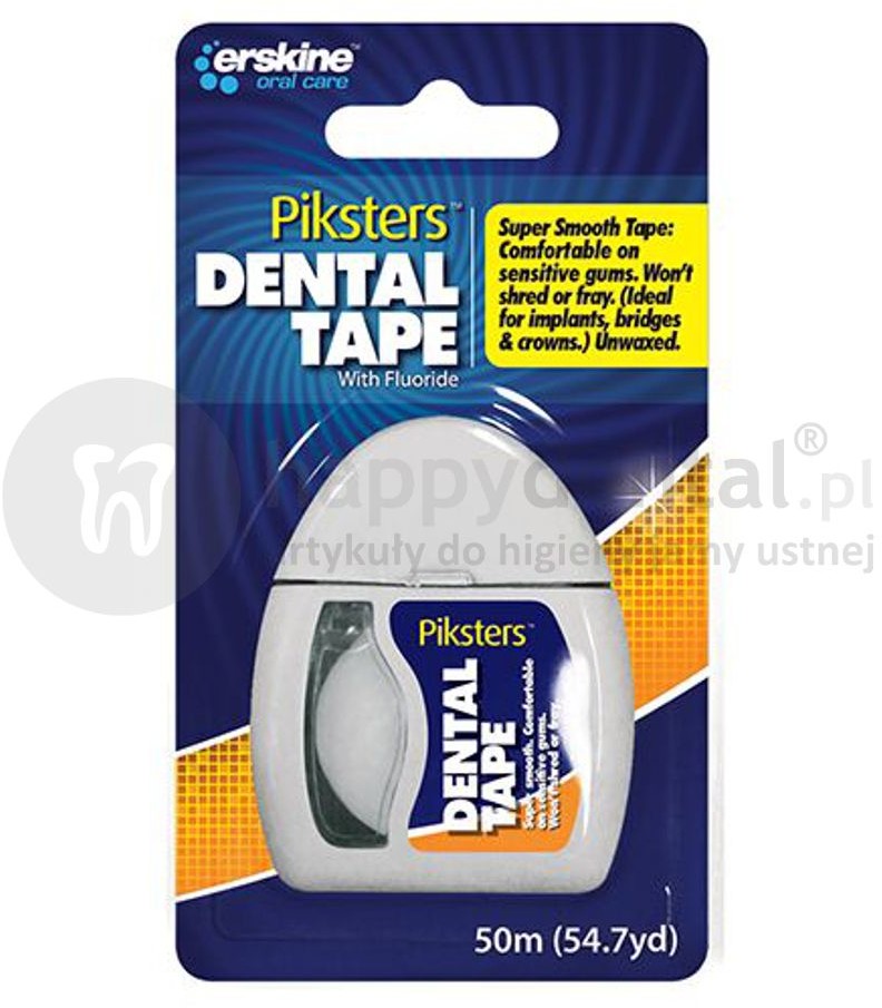 Piksters PIKSTERS Dental Tape 50m taśma dentystyczna TPFE delikatna i mocna (E1305)