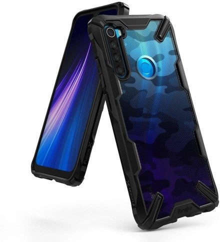 Rearth Etui Ringke Fusion X Xiaomi Redmi Note 8, czarne moro 8809688894114