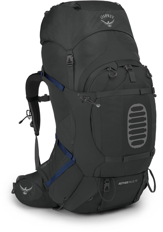 Osprey Aether Plus 70 Backpack, eclipse grey L/XL 2021 Plecaki turystyczne 1-037-406-L/XL