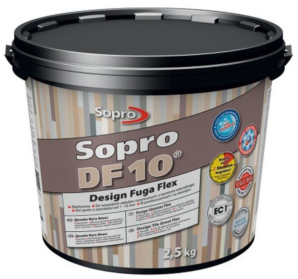 Sopro Fuga szeroka Flex DF10 Design 22 kamień szary 2 5 kg 1062/2,5