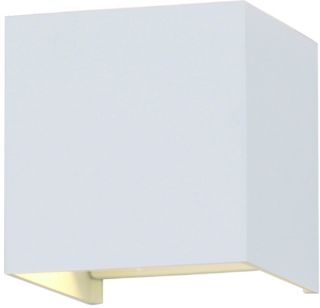 V-tac kinkiet zewnętrzny LED VT-759 6W 4000K 660lm biały kwadrat IP65 A+ SKU 7088