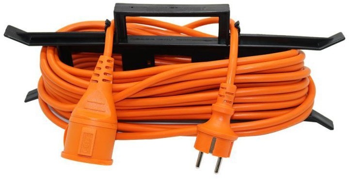 HBF v-tac Ogrodowy V-TAC 15M 16A IP44 z uchwytem do zwijania i klapką VT-3002-15