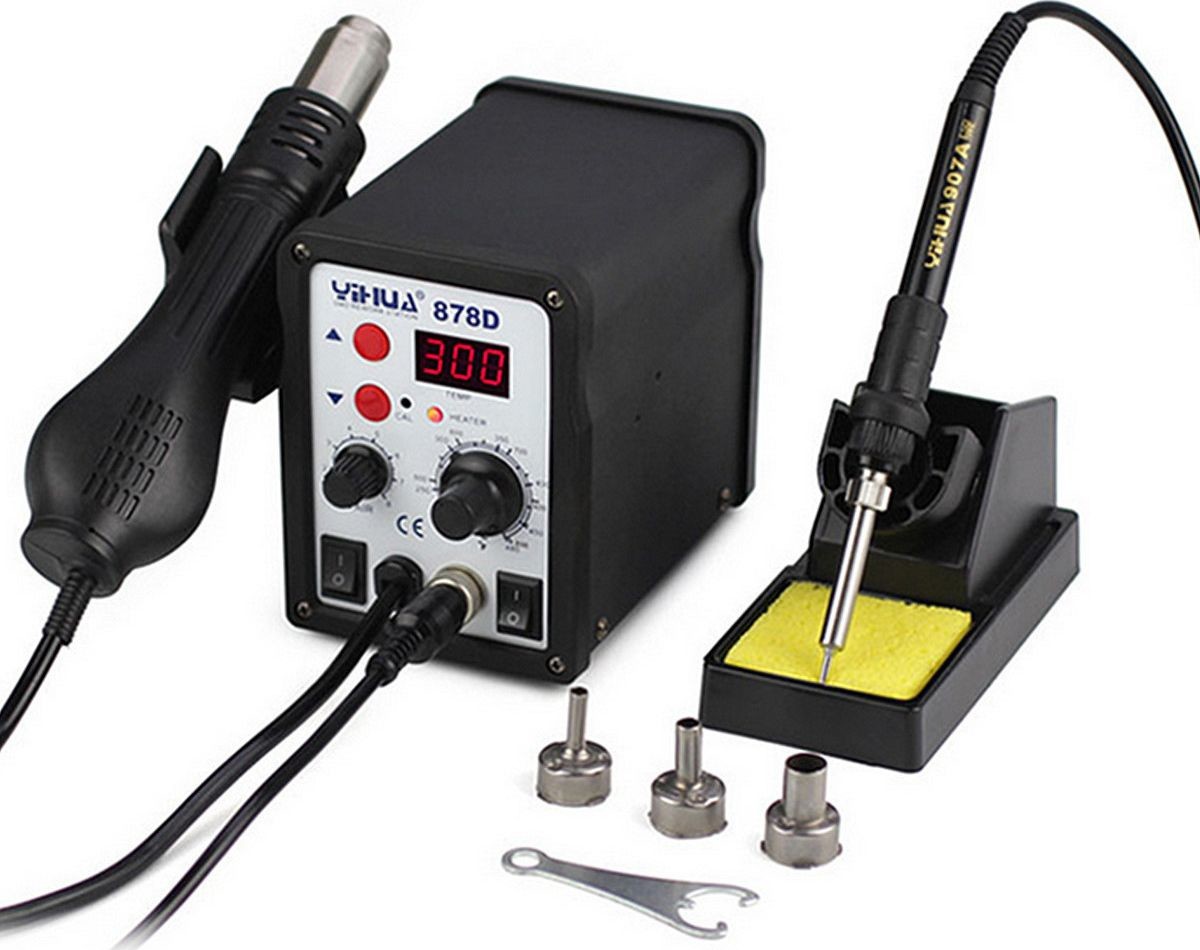 MicroSpareparts Mobile Zestaw lutownicy i podgrzewacz MOBX-TOOLS-020