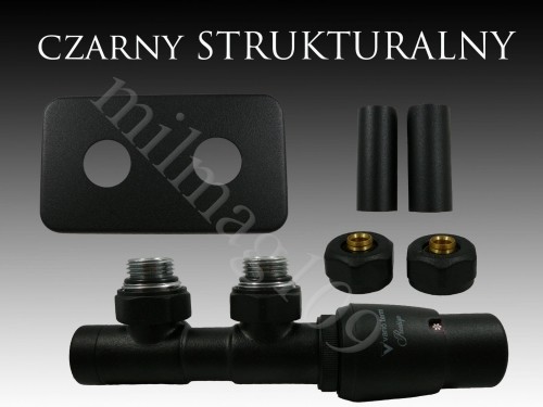 Mera Term Zestaw zaworów grzejnikowych termostatycznych TWINS All In One prawy CZARNY MAT STR. APTSGS0214CFK/P_20201229152150