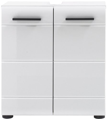 Trendteam trendteam SN30101 szafka pod umywalkę, biała, wysoki połysk, 60 x 56 x 31 cm (szerokość x wysokość x głębokość) 1116-301-01