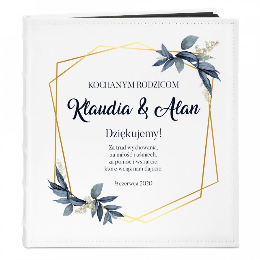 NA Murrano Album Zdjęcia Duży Dla Pary Boho Nadruk ALB-BC-BK-UV-015