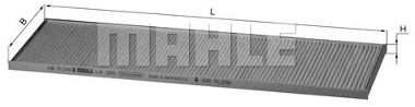 Knecht Filtr, wentylacja przestrzeni pasażerskiej LA 355