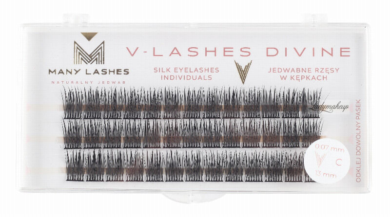 Many Beauty MANY BEAUTY - V Lashes Divine Silk Individuals 0.07 C - 13mm
