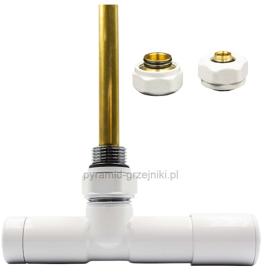 Varioterm Zawór regulacyjny UNICO ze złączką PEX/CU - biały pex 16 mm prawy 000M875A006/P(Pex)