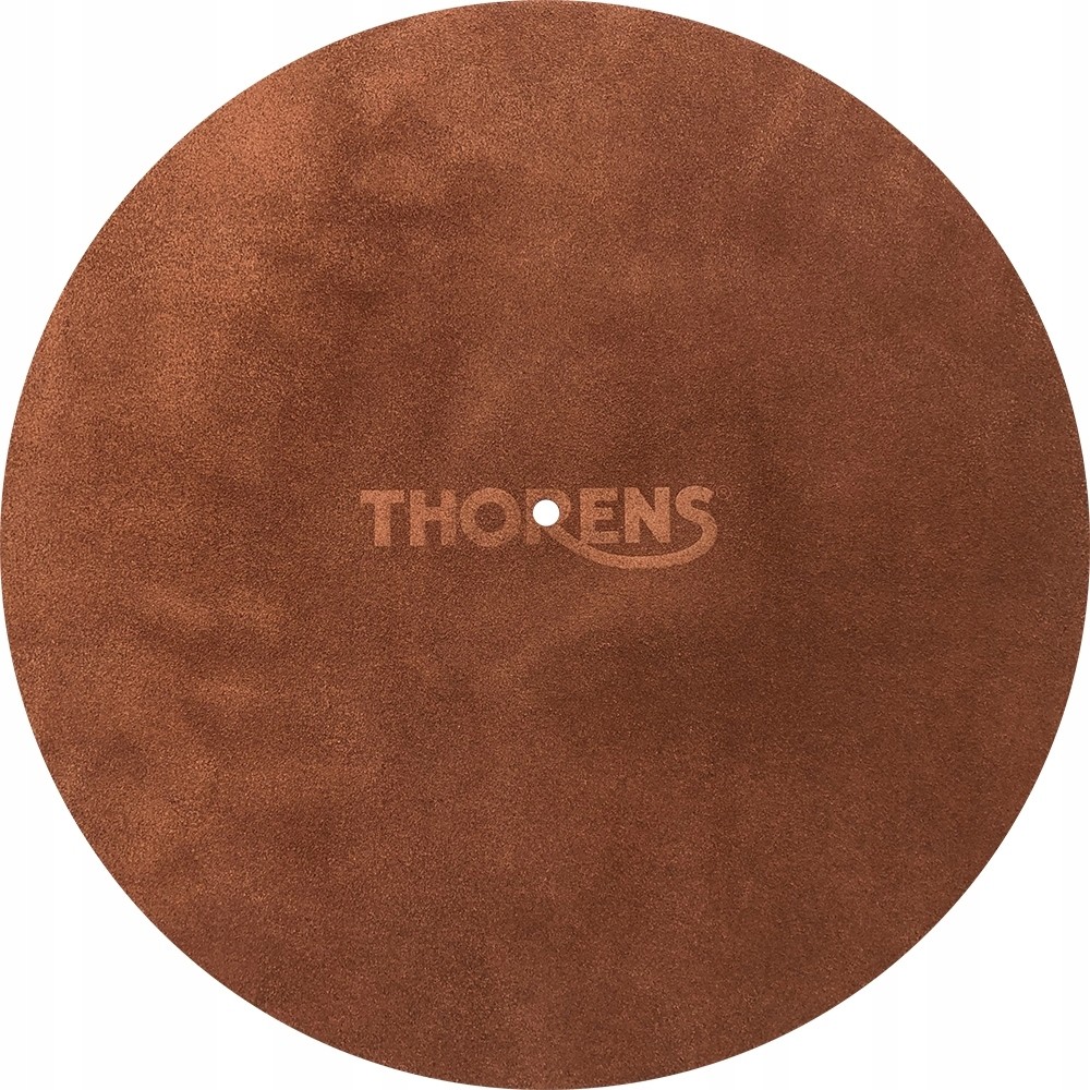 Thorens Mata do gramofonu skórzana brązowa