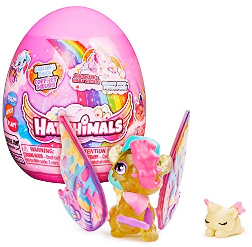 HATCHIMALS HATCHIMALS CollEGGtibles, zestaw dla rodzeństwa z 1 dużym dzieckiem, 1 postać dziecka i jajko wielokrotnego użytku (styl może się różnić), zabawki dla dzieci w wieku od 5 lat 6063125