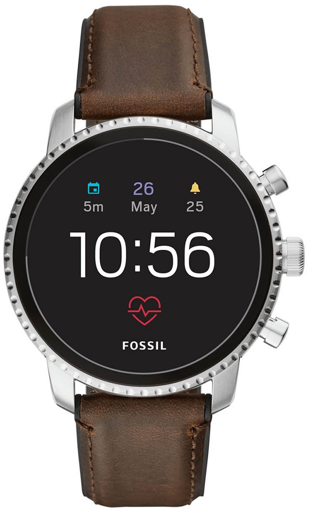 FOSSIL FTW4015 Gen 4 Explorist HR Brown Leather