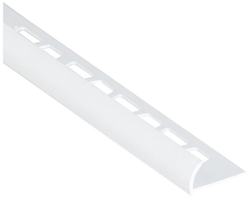 Cezar STANDERS Profil do glaury zewnetrzny półokrągły PVC 10 mm / 2.5 m Biały zimny