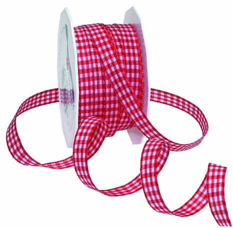 Unbekannt 209  0012  040  dekoracja Band (taśma) Vichy Karo, 10 MM, 20 m 6191020-609