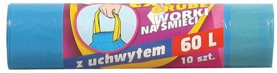 Konkret Worki na odpady Giguś Extra Grube z taśmą 60 l (10 sztuk)