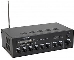 Omnitronic CPE-40P PA Wzmacniacz miksujący 40W 100V / 4-16ohm z MP3, FM, BT 80709605