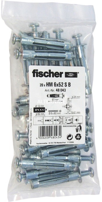 Fischer HM 6x52 S B, Dowel