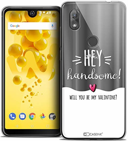 Wiko Caseink Etui ochronne do View 2, 6,0 cala, bardzo cienkie, Love Hey Handsome CRYSPRNTVIEW2RLOVEHEY