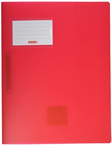 Brunnen Brunnen 102015023 FACT!pp skoroszyt (A4, z przezroczystego PP, z tabliczką na nazwisko, z kieszenią wewnętrzną) czerwony 102015023