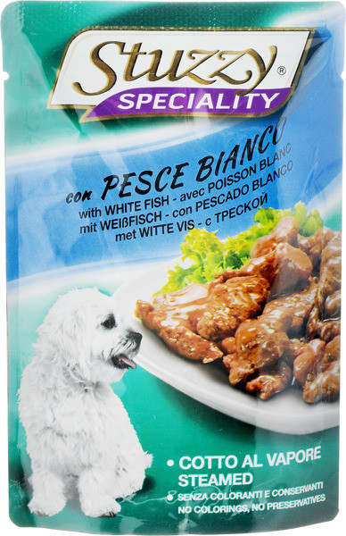 Versele-Laga Versele-Laga Stuzzy Speciality Dog 100 g karma mokra dla psa białe ryby 100g